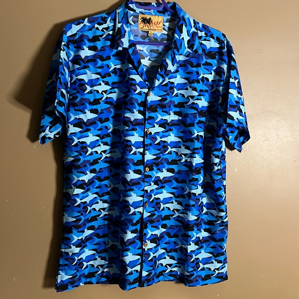 😄Vacation Style Shirt Sharks